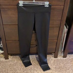 Faux leather leggings